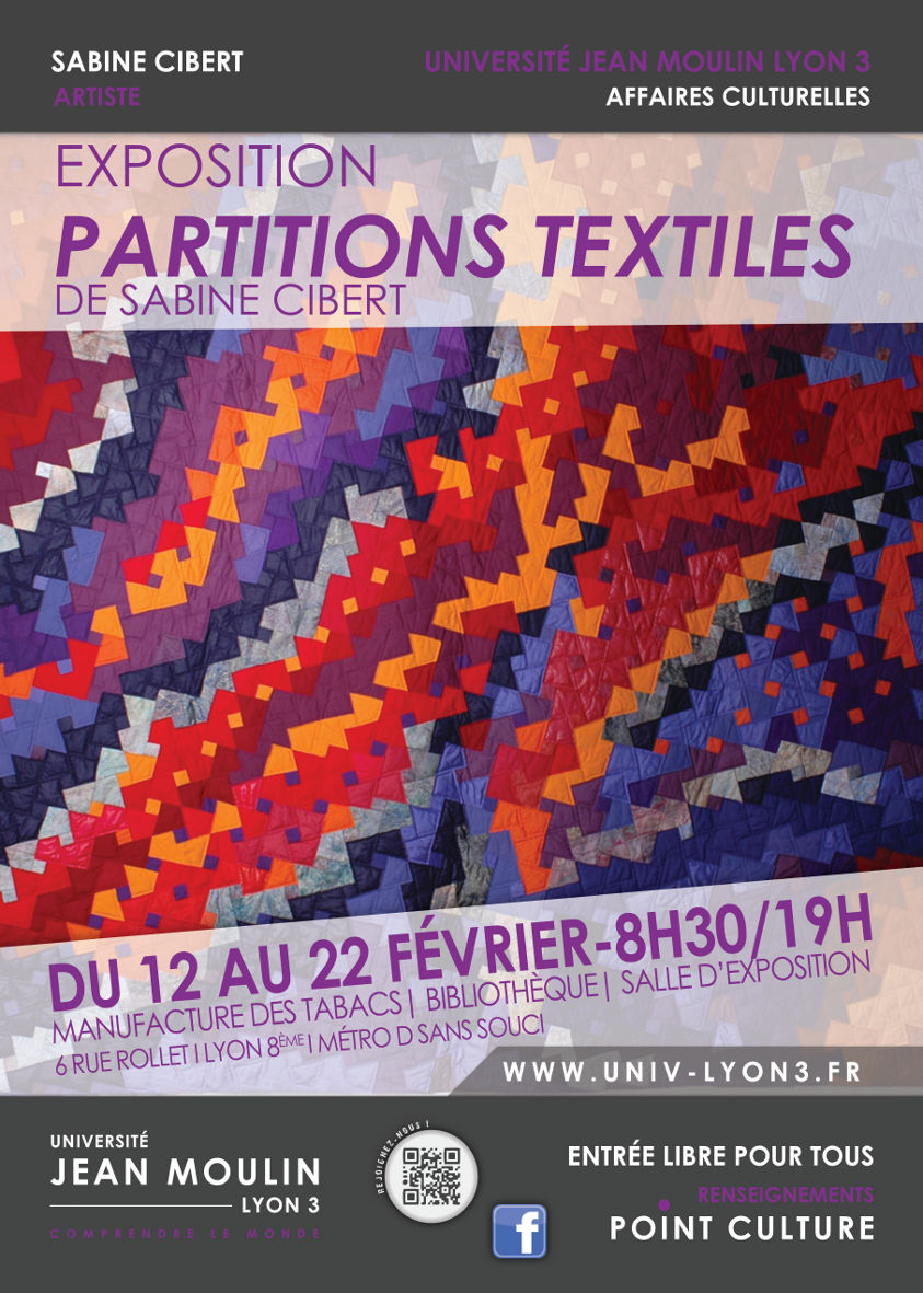 Sabine Cibert exposition Universite Jean Moulin Lyon3 Affiche Sabine Cibert exposition Universite Jean Moulin Lyon3 Affiche