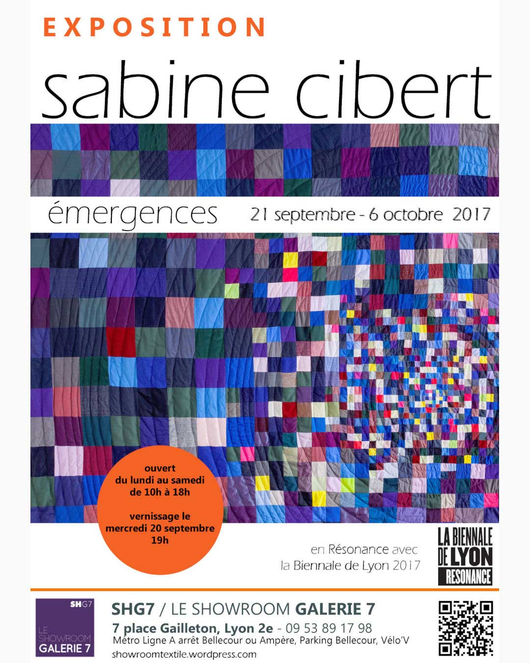Sabine Cibert - Exposition Emergences Showroom Galerie 7 - septembre Octobre 2017 Sabine Cibert - Exposition Emergences Showroom Galerie 7 - septembre Octobre 2017