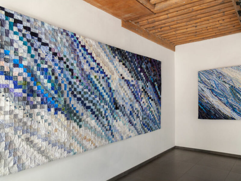 Sabine Cibert - Eau Vive 2 + Eau Vive 1 - Exposition Guimaraes - @Philippe-Liev Pourcelot