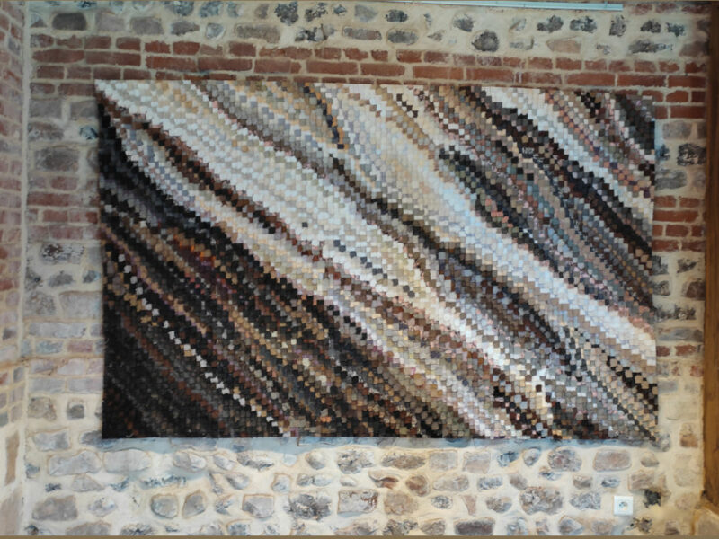 Sabine Cibert Arts Textiles Contemporains - Oeuvres Saisons - La Peau du Monde 1 - Exposition Renée Cocatrix