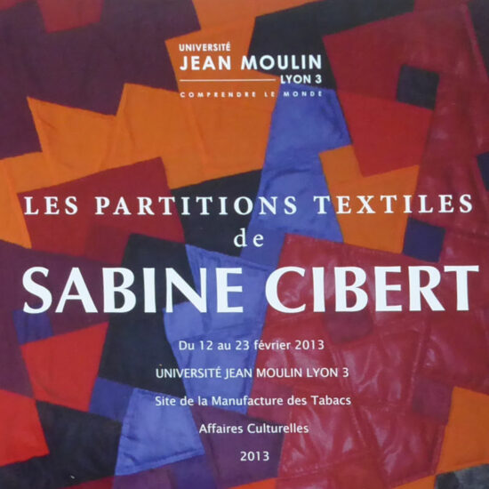 Sabine Cibert Partitions textiles publication Universite Jean-Moulin Lyon3 Recto titre